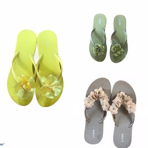 J crew flip flops size 9